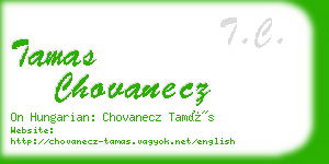 tamas chovanecz business card
